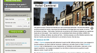 Guide Hôtels Cambrai