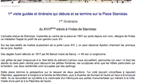 Visite des monuments de Nancy