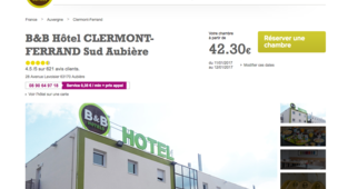 B&B Hôtel Clermont-Ferrand Sud Aubière
