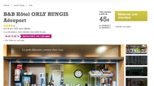 B&B Hôtel Orly Rungis Aéroport
