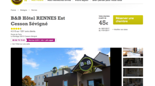 B&B Hôtel Rennes Est Cesson Sévigné
