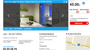 ibis budget Versailles Château Saint Cyr